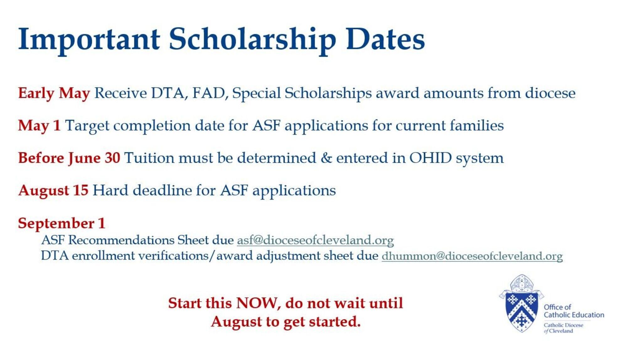 25-26 Important Scholarship Dates